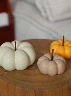 创意莫兰迪陶瓷南瓜摆件家居客厅酒柜电视柜商场办公室桌面装饰品