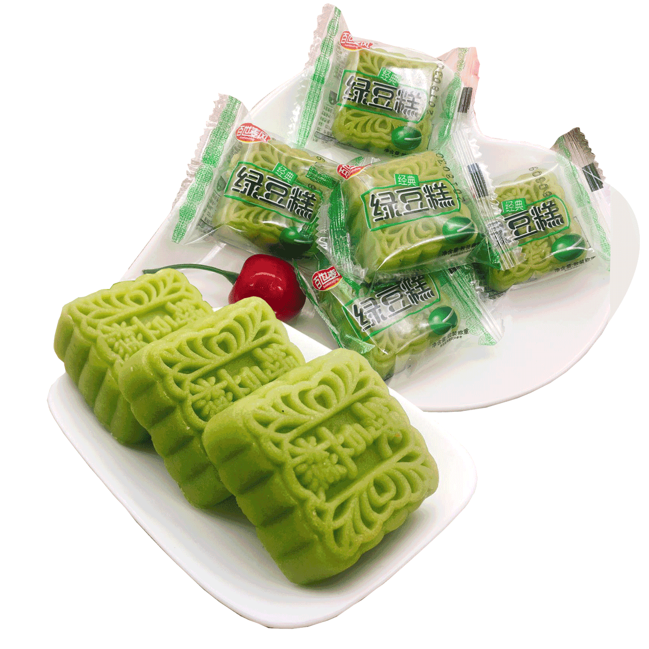 果允好吃经典绿豆糕1000g绿豆饼 果允传统糕点