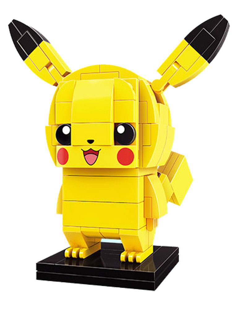 宝可梦系列皮卡丘杰尼龟男女孩积木 未出动漫建构/拼插积木