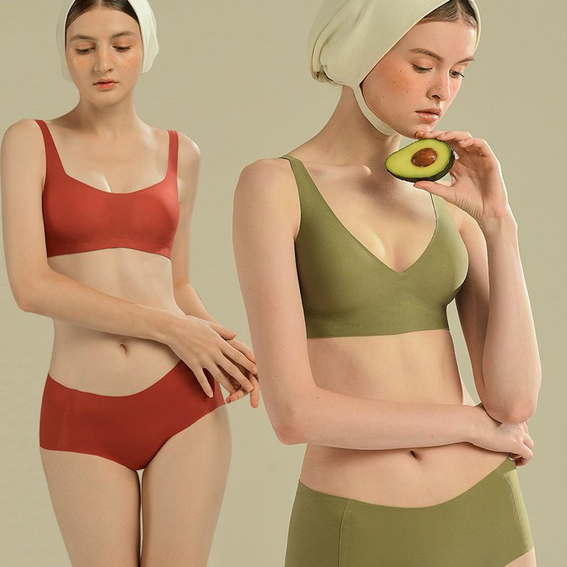 素肌良品新年礼盒果冻条红色女文胸 素肌良品文胸套装