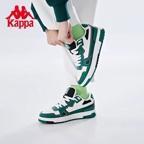 Kappa卡帕滑板鞋2025新款情侣男女休闲板鞋皮面运动鞋时尚小白鞋 - 图3