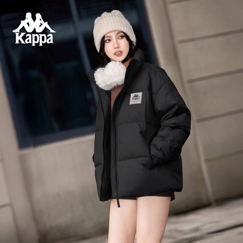Kappa卡帕背靠背羽绒服情侣男女2025新款冬季短款面包服户外防寒 - 图2
