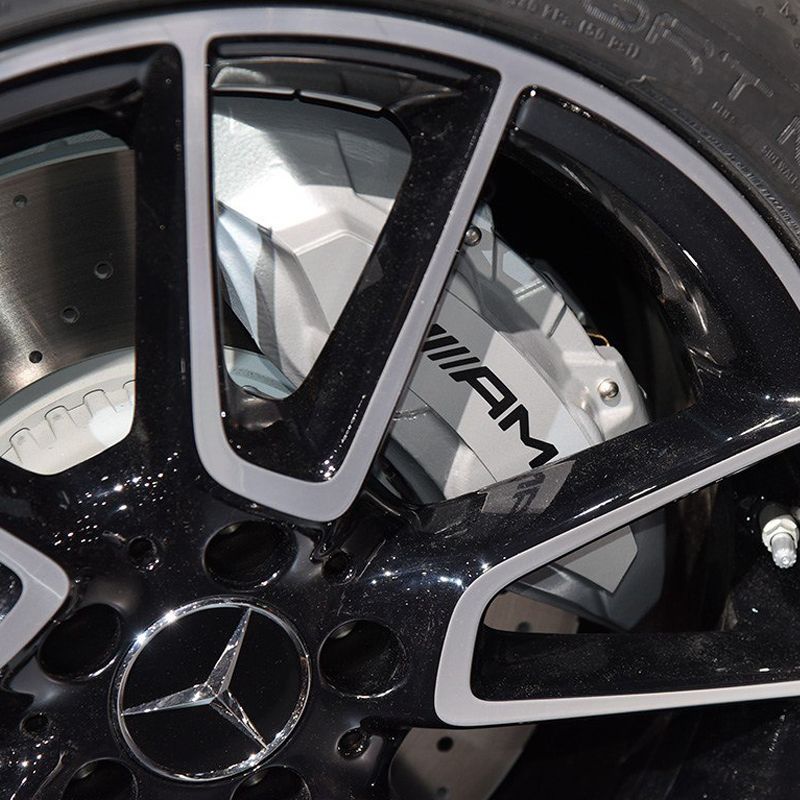 专用于奔驰刹车卡钳改装AMG贴纸耐高温车贴AMG个性车贴轮毂装饰贴-图1