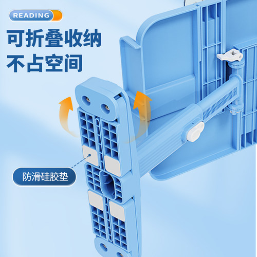 N10可折叠升降阅读架儿童二合一看书架两用书夹多功能可调节伸缩书立架夹书器桌上小学生用书立桌面读书支架 - 图3