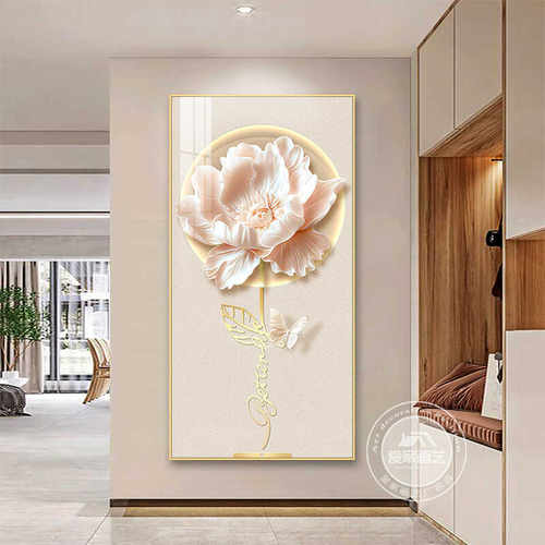 入门玄关装饰画客厅墙壁挂画玄关画现代轻奢玄关墙正对入户门壁画 - 图2
