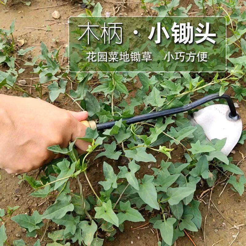 小锄头家用种菜小型小巧户外全钢便携除草神器工具短锄草小锄头