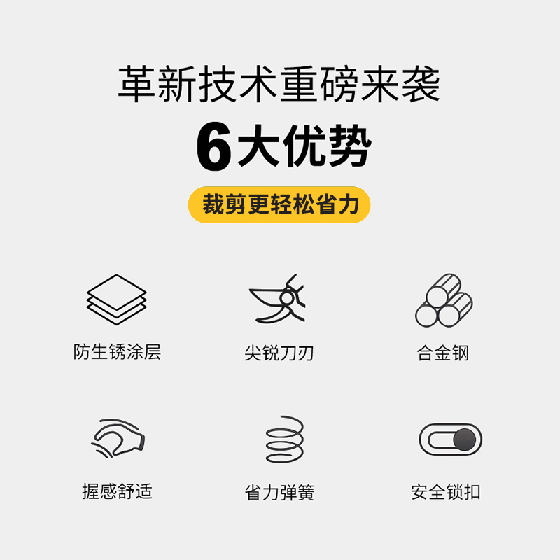 园艺剪刀枝果树采摘修枝剪刀园林修花枝嫁接剪家用强力工具多功能-图2