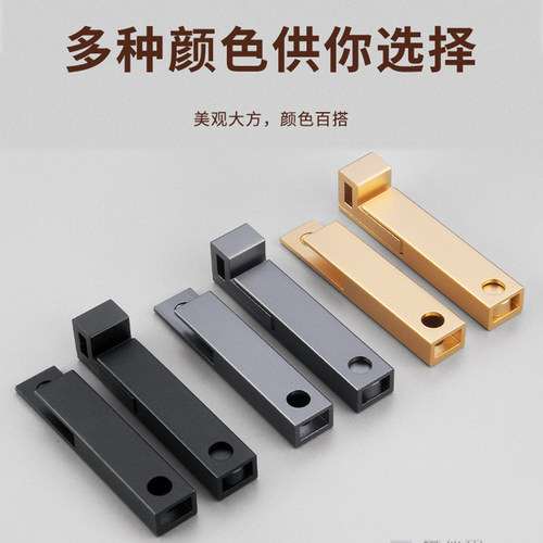 免打孔门栓合金推拉大门房门木门卫生间玻璃门柜门门窗锁门明插销 - 图0