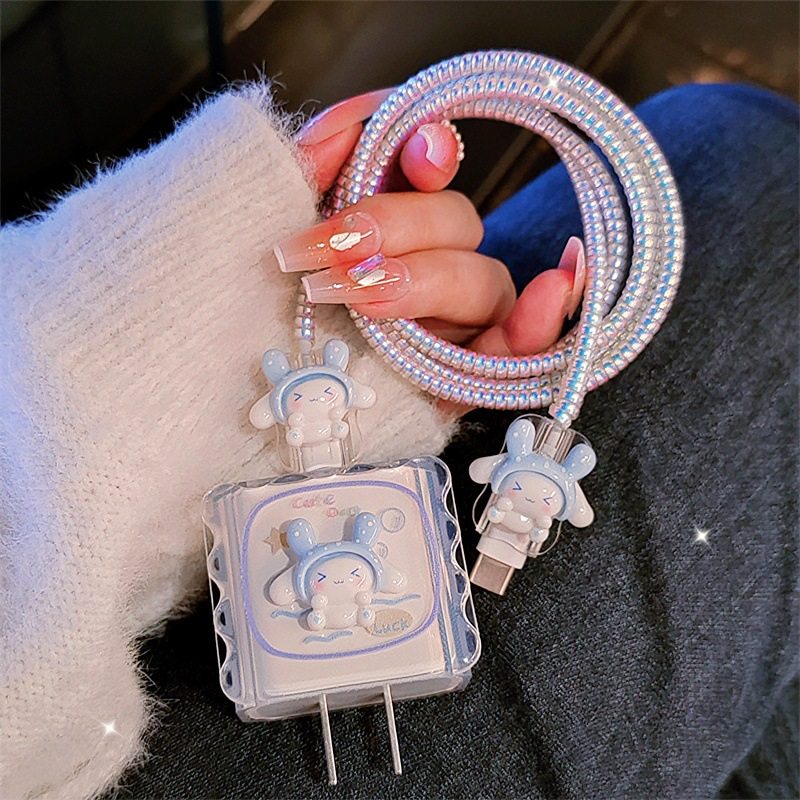 樱声适用苹果16充电器保护套iphone15promax可爱玉桂狗手机数据线保护缠线咬线器14plus充电线防折断保护绳,淘宝优惠券,粉丝福利购,淘宝优惠卷