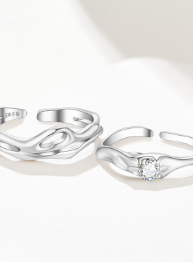 SD末世契约情侣对戒S925银