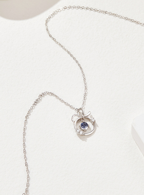 SD少女花环S925银锆石项链