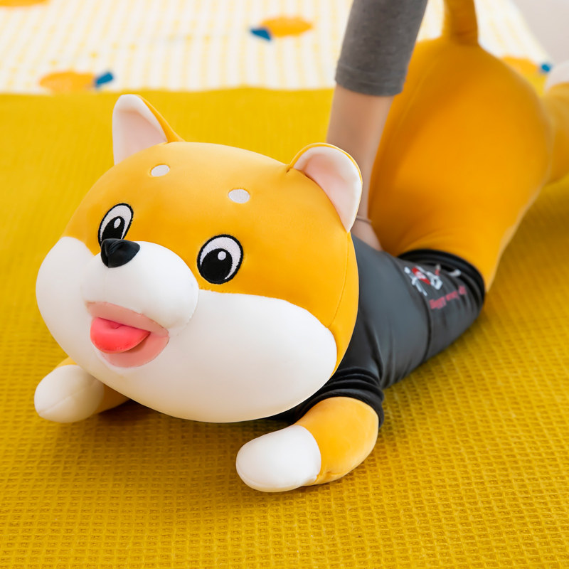 柴犬狗狗毛绒玩具大抱枕女床上公仔 优络玩具毛绒布艺类玩具