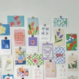 30 фотографий ~ INS WIND, бегущий к летней Земле Внезапной картины масляной карты карты карты карты спальни, стена рабочего стола, чтобы сфотографироваться