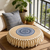 Ethnic style straw futon cushion tassel tatami mat balcony bay window living room tea room Zen meditation cushion