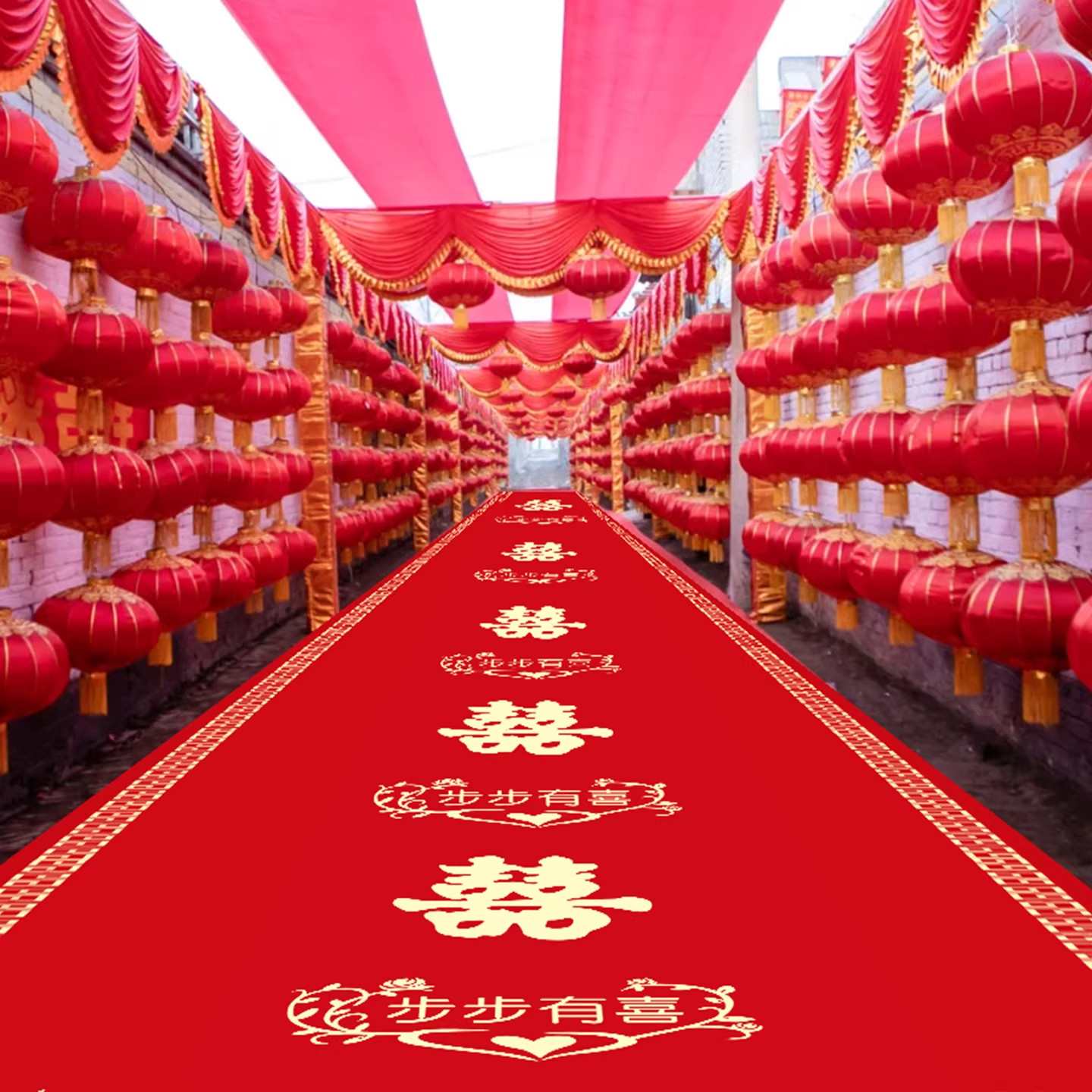 Wedding red carpet thickened felt carpet wedding decoration