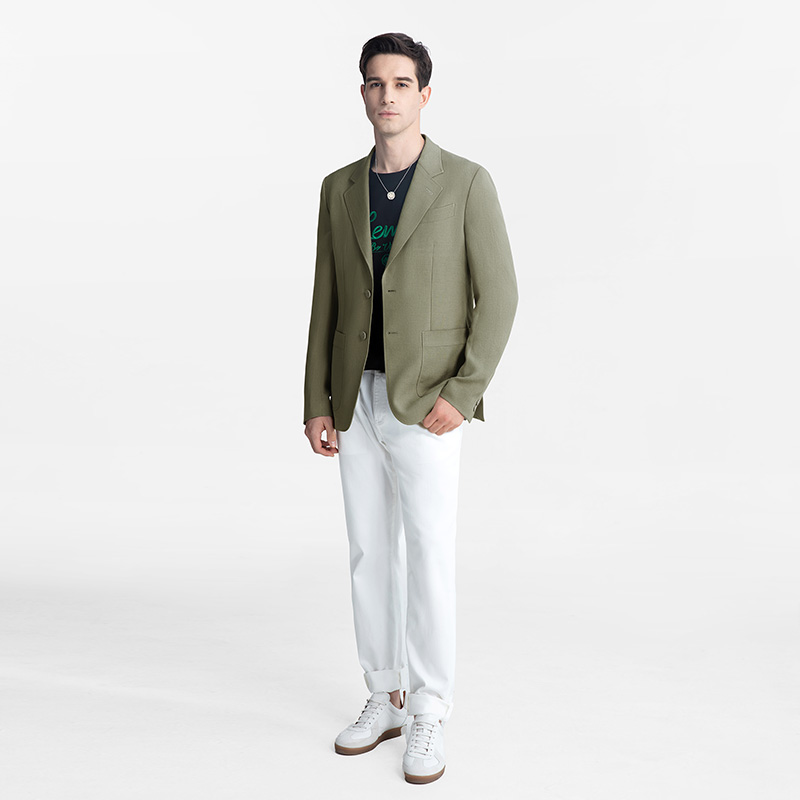 【三醋酸西服】VICUTU威可多休闲西服男易打理时尚商务西装外套 - 图1