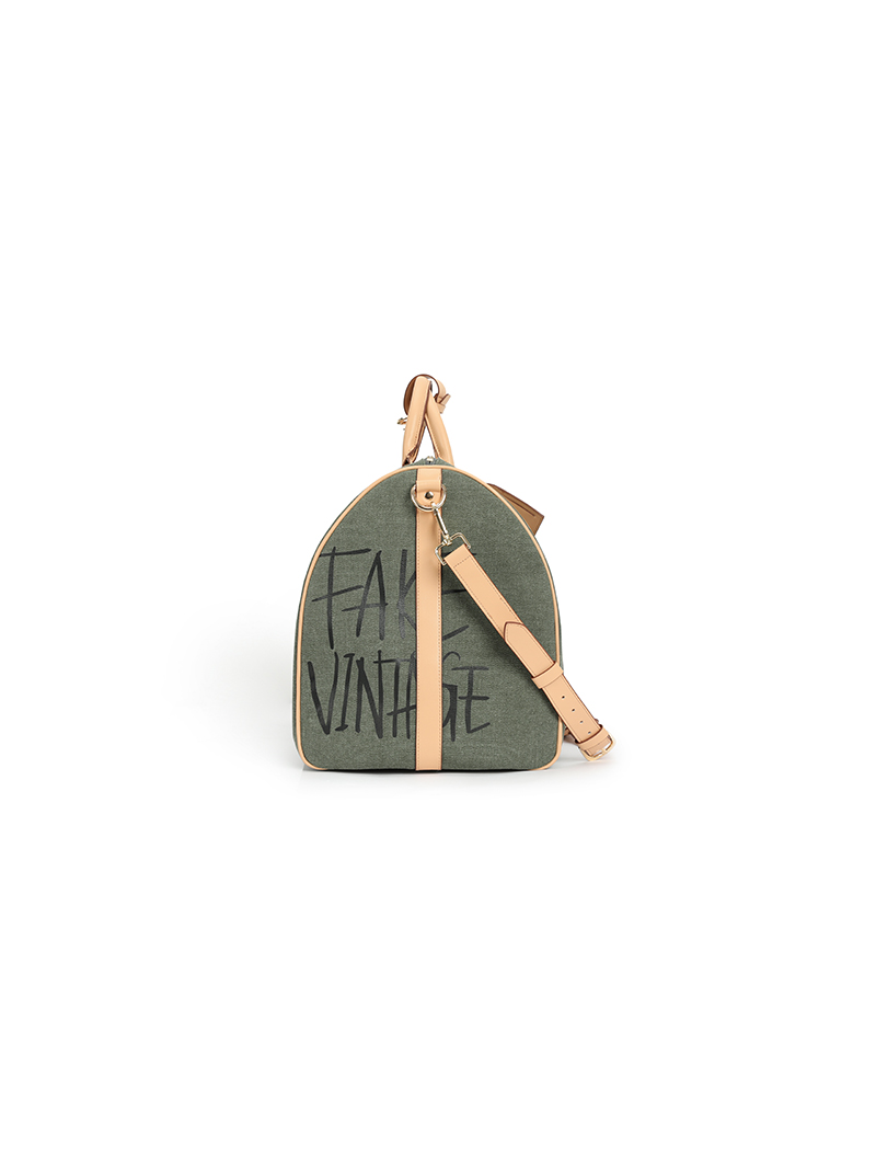 FakeVintage GraffitiBag 1.0 战争与和平涂鸦手提帆布户外旅行包 - 图1
