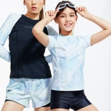 Детский купальник для мальчиков, комплект, спортивный костюм, защита от ультрафиолета