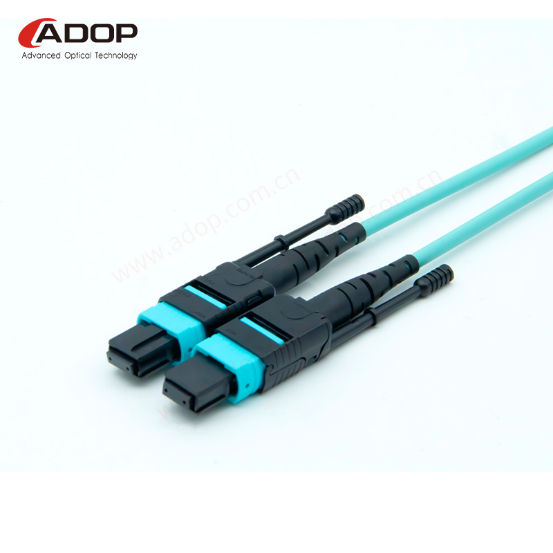 ADOP 40G/100G多模光模块用直连线 MPO/MTP光纤跳线 母头多模8芯12芯光纤跳线 OM3/OM4集束B极性 - 图2