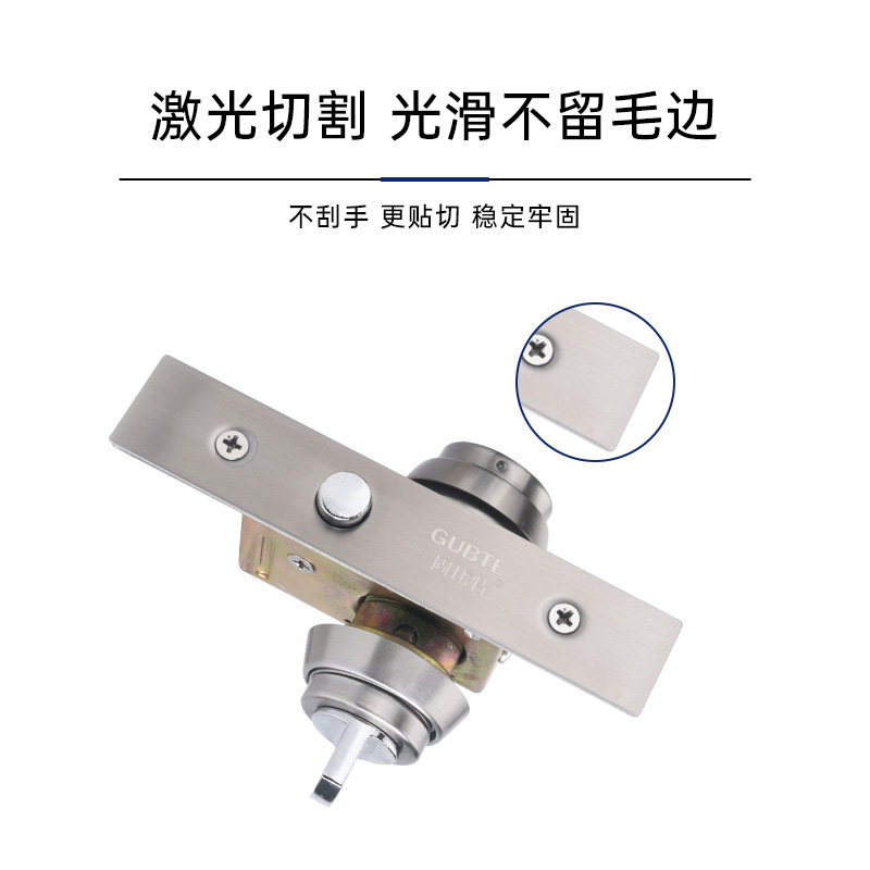 玻璃门有框门锁地弹簧隐形门锁商铺大门铝合金门锁落地插销锁地锁