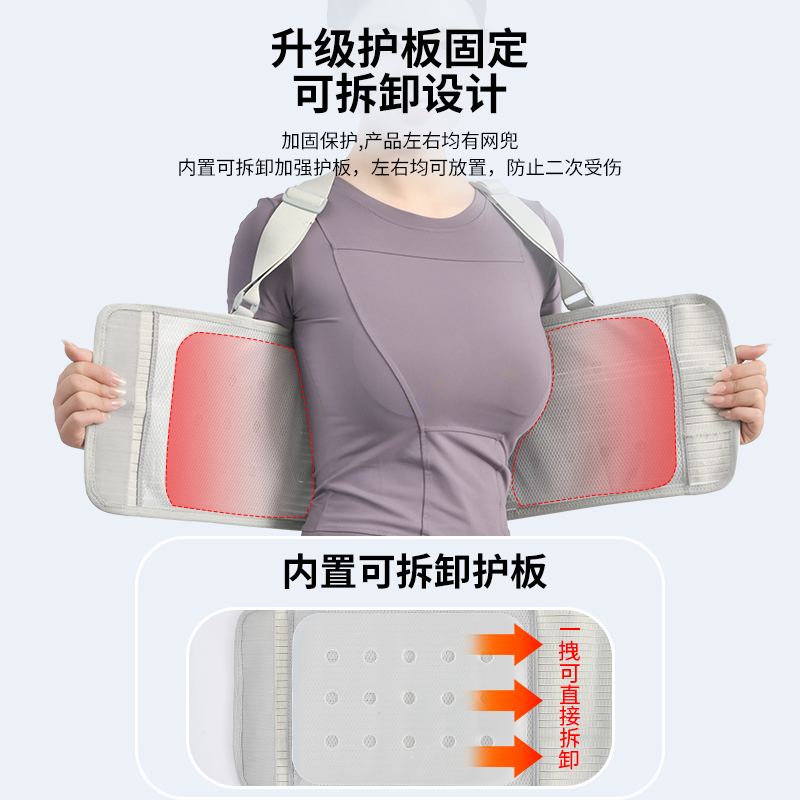 医用肋骨骨折术后康复固定心脏搭桥术后固定透气绑带护具