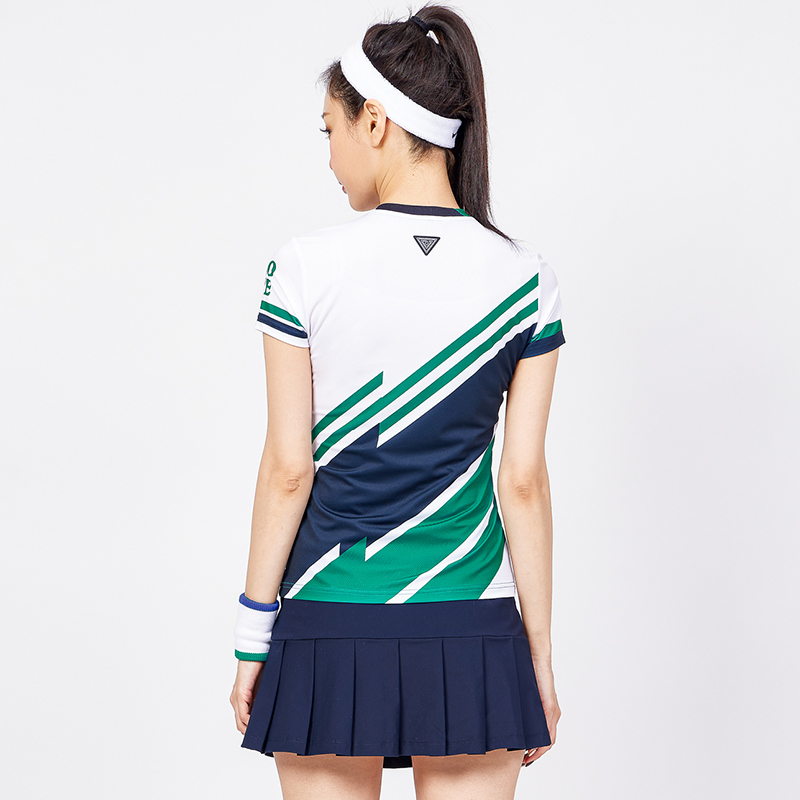 可莱安羽毛球服女套装2023新品韩国透气速干短袖男上衣时尚运动服 - 图3