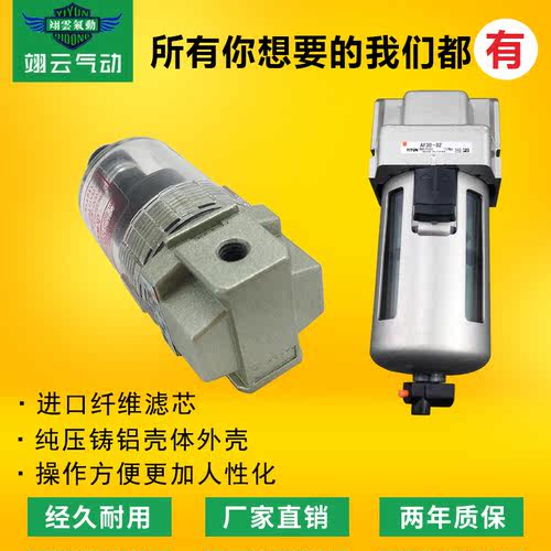翊云气源过滤器AF10/AF20/AF30/AF40-M5-01-02-03-04G/BG/BE/B/E - 图0