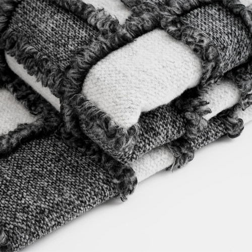 柏洛斯家居样板房轻奢床上床尾毯酒店家用客厅搭毯搭巾沙发羊毛毯 - 图1