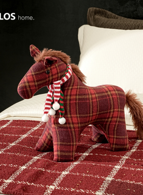 柏洛斯小马玩偶毛绒玩具客厅摆件