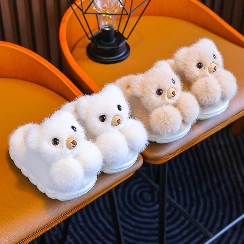 儿童棉拖鞋秋冬男童女童卡通防滑室内居家宝宝男孩毛拖鞋包跟冬季,淘宝优惠券,粉丝福利购,淘宝优惠卷