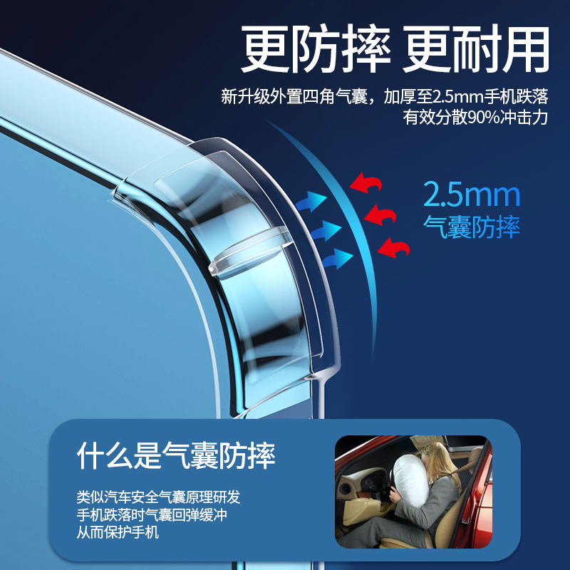 适用红米K50手机壳K40手机s套note11tpro全包k30k20至尊note纪念10版pro透明9新款8气囊防摔保护7壳x/a软i外 - 图0