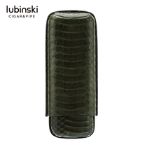 Lubinski Upscale Portable Snake Leather Cigar Jacket 2 3 Clothing Moisturizing Travel Dress Green Genuine Leather Cigar Tube