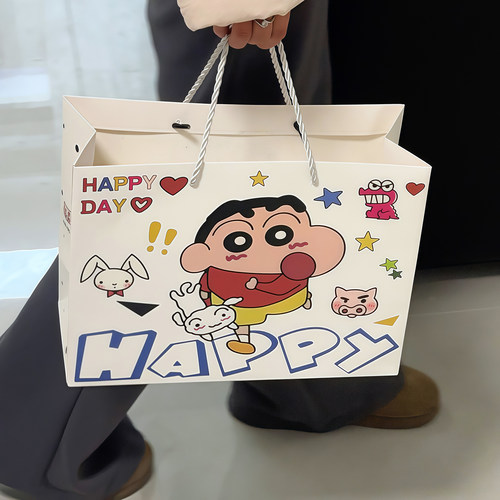 蜡笔小新礼盒礼袋套装可围巾笔袋ins高颜值卡通可爱送礼礼物套装 - 图1