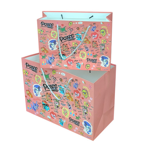 小马宝莉ins风高颜值卡通耐用礼品袋日常马年送礼高级大容量礼袋 - 图3