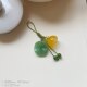 Hand-knitted rope adjustable pendant jade agate lotus pendant suitable for teapot decoration clothing cheongsam press lapel pendant