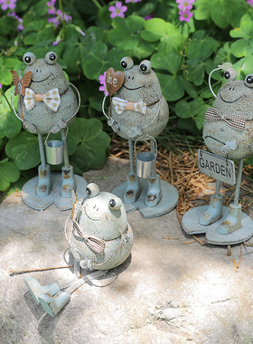 青蛙池塘微景观森林自然角摆件