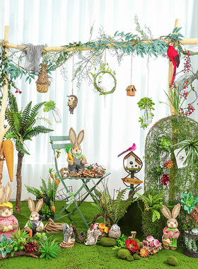 庭院植物角微景观森系幼儿园环境