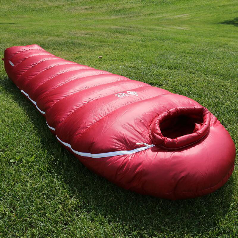 黑冰睡袋 G系列鹅绒G400/G700/G1000/G1300户外成人拒水羽绒睡袋 - 图2