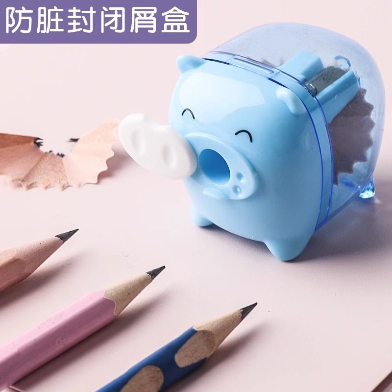 得力文具0557卷笔刀可爱学生削笔器卡通动物削笔刀迷你创意造型小学生旋笔刀文具礼物批发削铅笔器_虎窝淘
