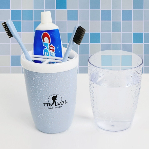 Зубная щетка, коробка для хранения, портативный прозрачный ополаскиватель для рта для путешествий, простой и элегантный дизайн