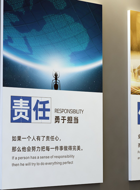 美博朗公司企业文化墙PVC