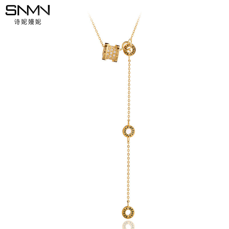 小蛮腰银项链女纯银小众网红锁骨链 诗妮嫚妮项链