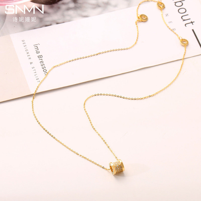 小蛮腰银项链女纯银小众网红锁骨链 诗妮嫚妮项链