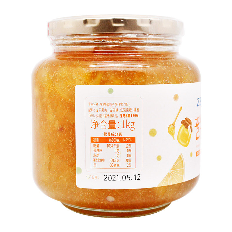韩国进口zek冲饮果味茶蜜炼果酱 筋斗云食品蜂蜜果味茶