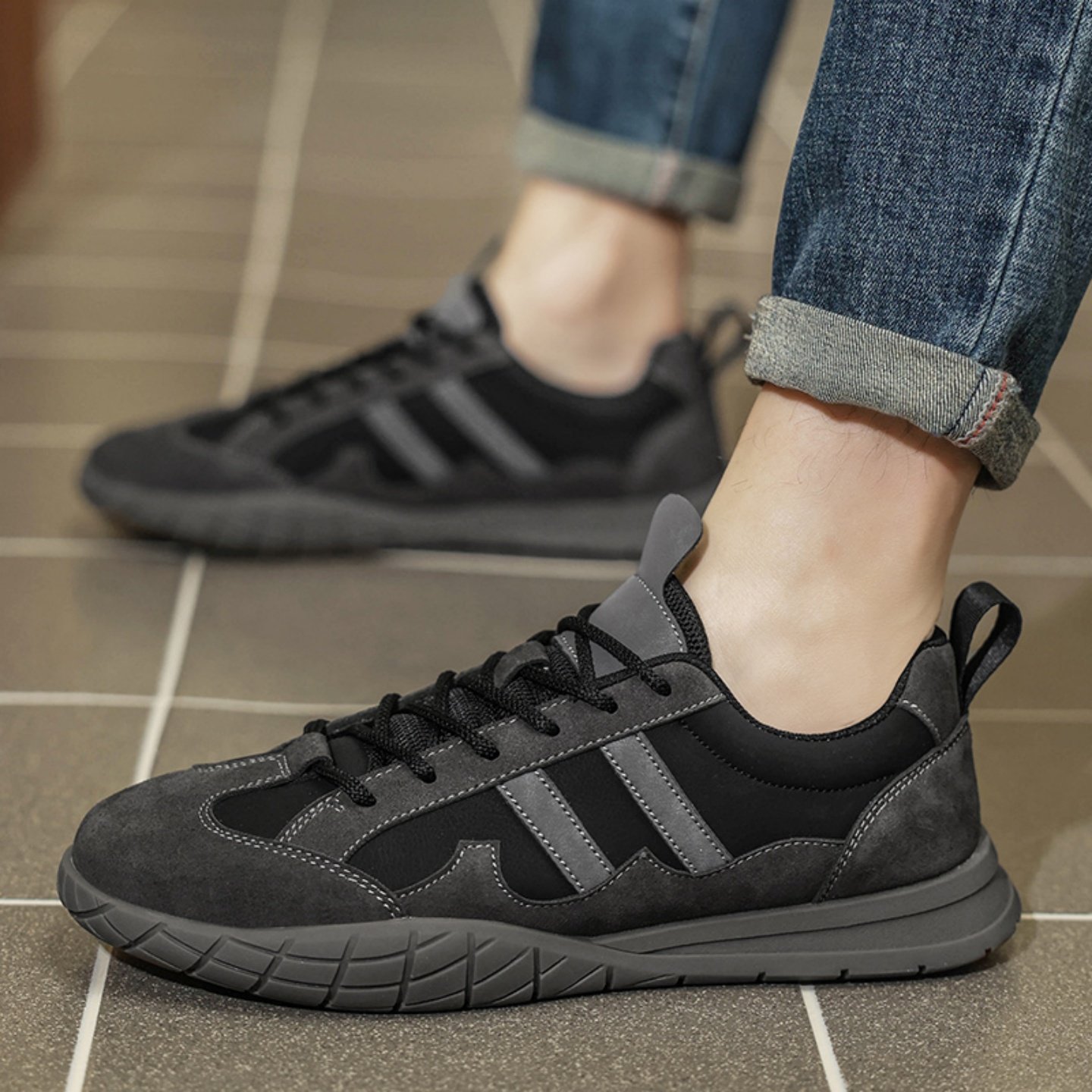 复古男鞋德训鞋2026新款透气平底百搭工作耐脏耐磨休闲阿甘板鞋,淘宝优惠券,粉丝福利购,淘宝优惠卷