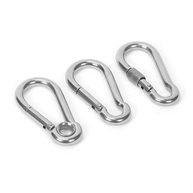 304 316不锈钢带圈弹簧扣登山保险钥匙葫芦螺母链条弹簧扣狗链扣,淘宝优惠券,粉丝福利购,淘宝优惠卷