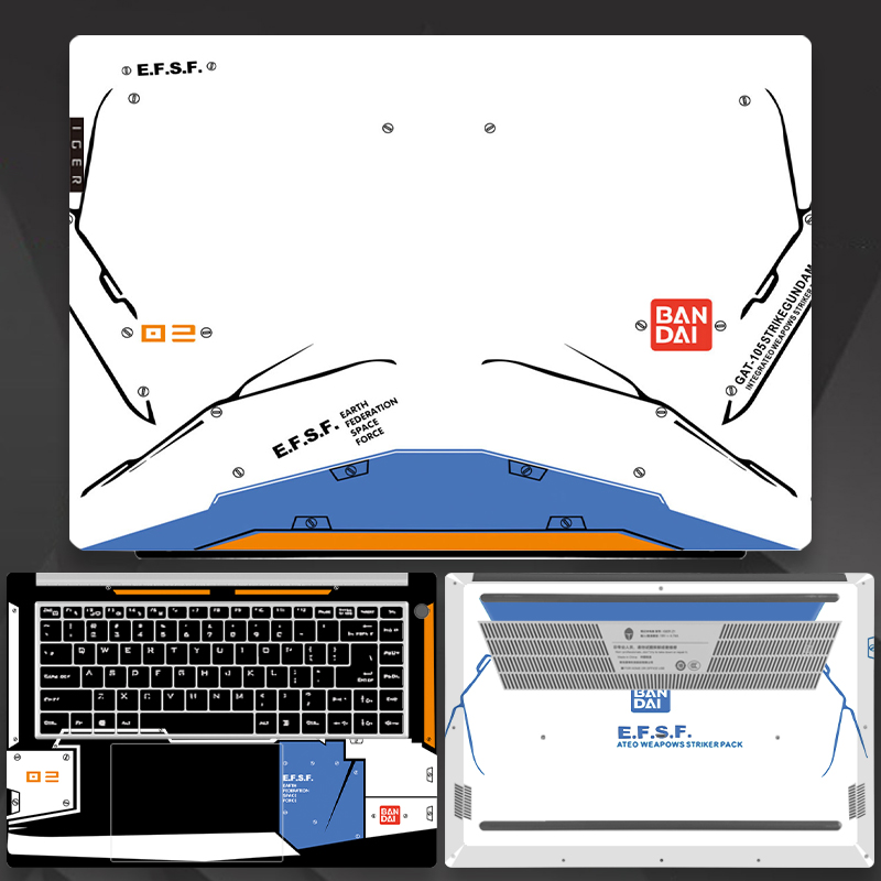 雷神(ThundeRobot）911一格IGER Pro16笔记本机身炫彩贴纸16英寸图案定制贴膜11代i5i7电脑外壳保护膜 - 图1