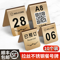Table number plate standing STANDING TABLE PLATE NUMBER PLATE NUMBER PLATE CUSTOM TABLE CALL NUMBER TAKING DINING TABLE CARD MEAL CARDS SET MADE STAINLESS STEEL EQUALS POINT DINING SEAT NUMBER PLATE NUMBER PLATE RESTAURANT HOTEL TABLE NUMBER PLATE NUMBER PLATE NUMBER PLATE NUMBER PLATE