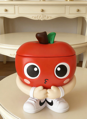 可爱苹果造型大容量零食收纳盒