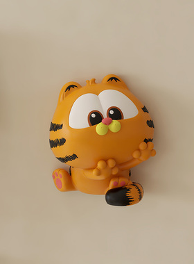 可爱3d立体磁吸加菲猫周边卡通冰箱贴装饰遮挡侧面卡通创意风